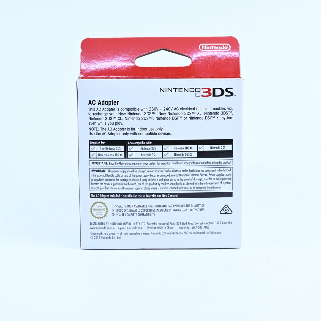 Boxed 3DS AC Adapter - AS NEW - Nintendo 3DS Accessory - WAP-002(AUS)