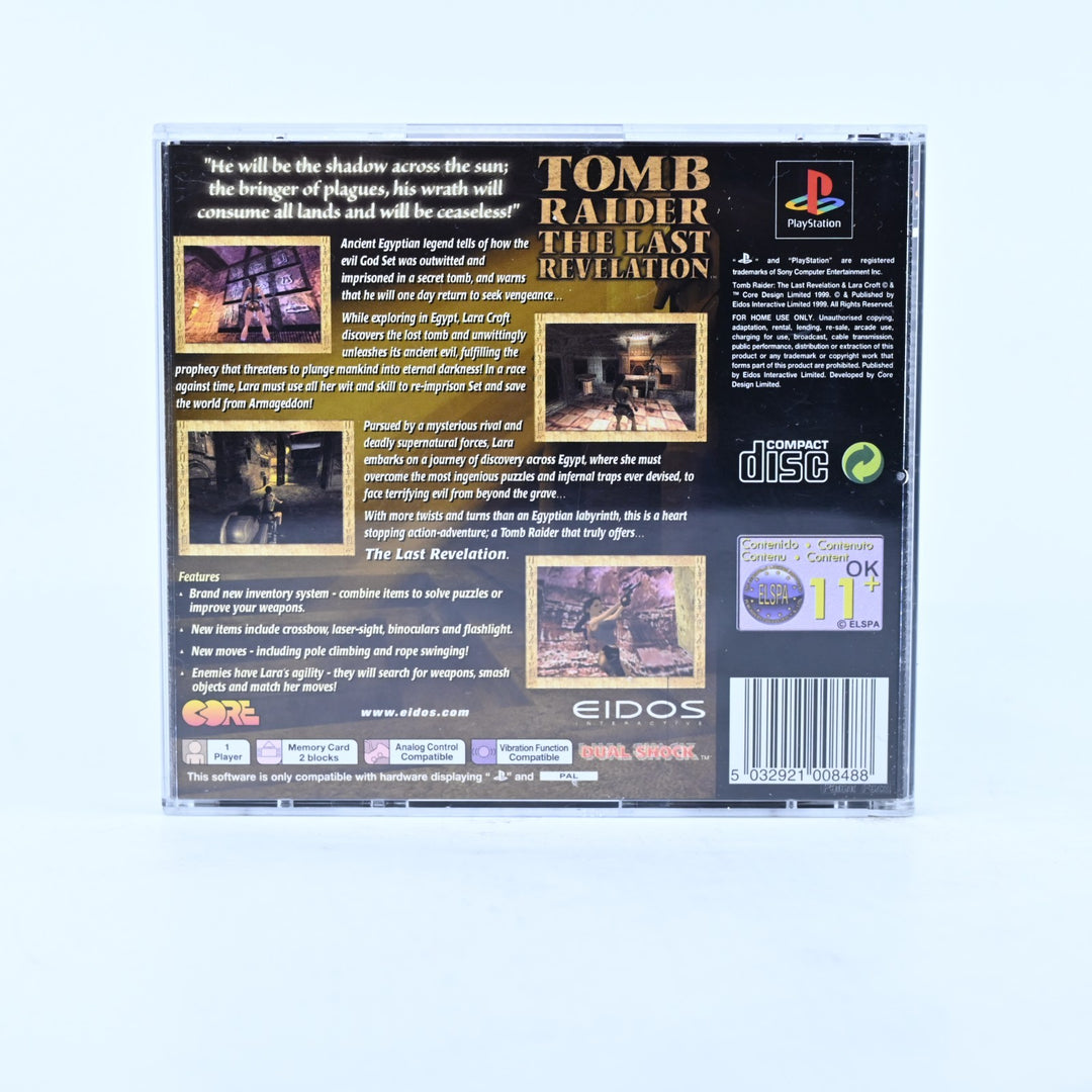Tomb Raider: The Last Revelation - Sony Playstation 1 / PS1 Game + Manual - PAL