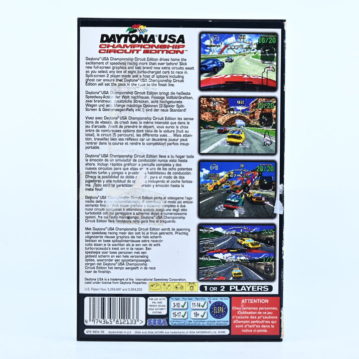 Daytona USA Championship Circuit Edition - Sega Saturn Game + Manual - PAL