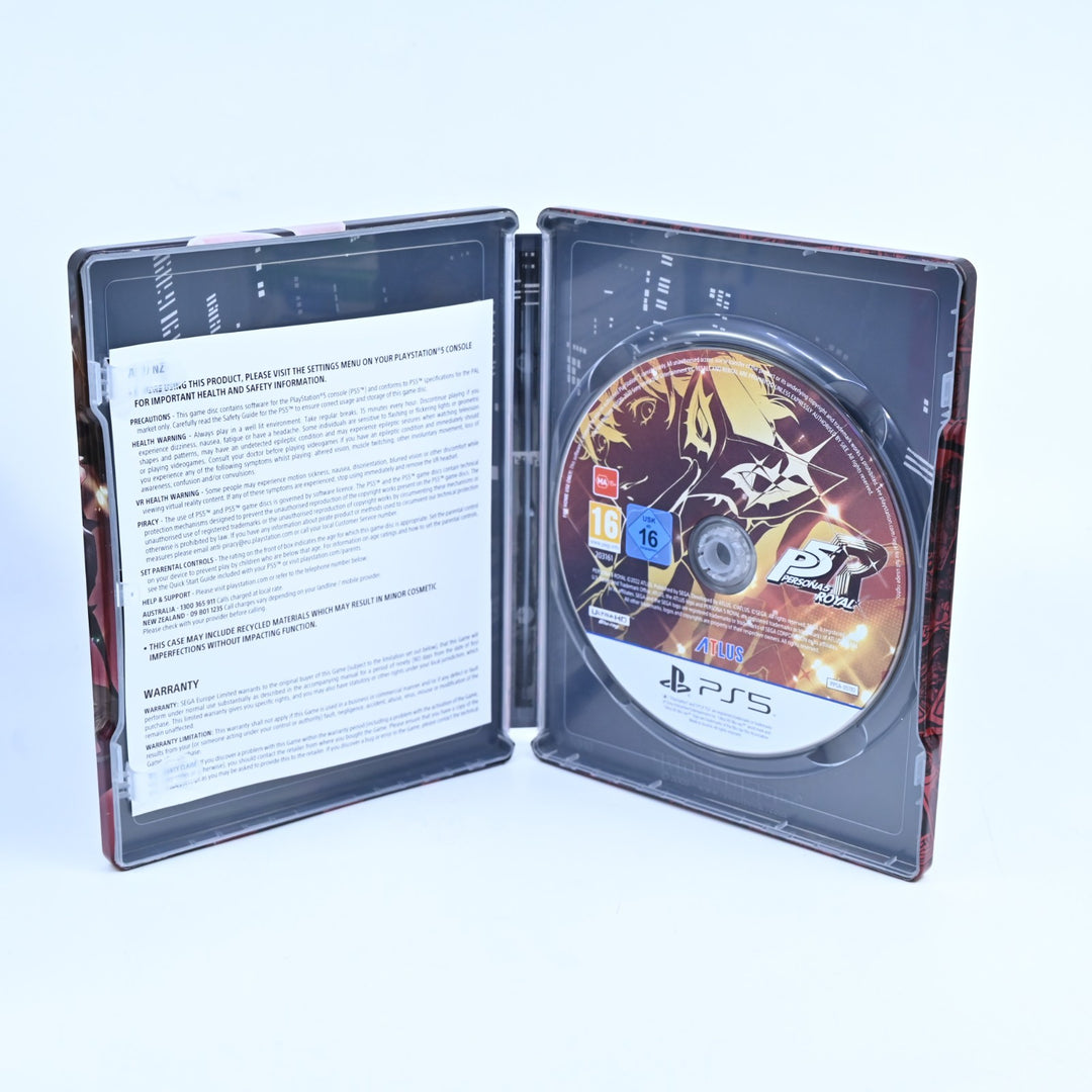 Persona 5 Royal - Steelbook Edition - Sony Playstation 5 / PS5 Game - MINT DISC!