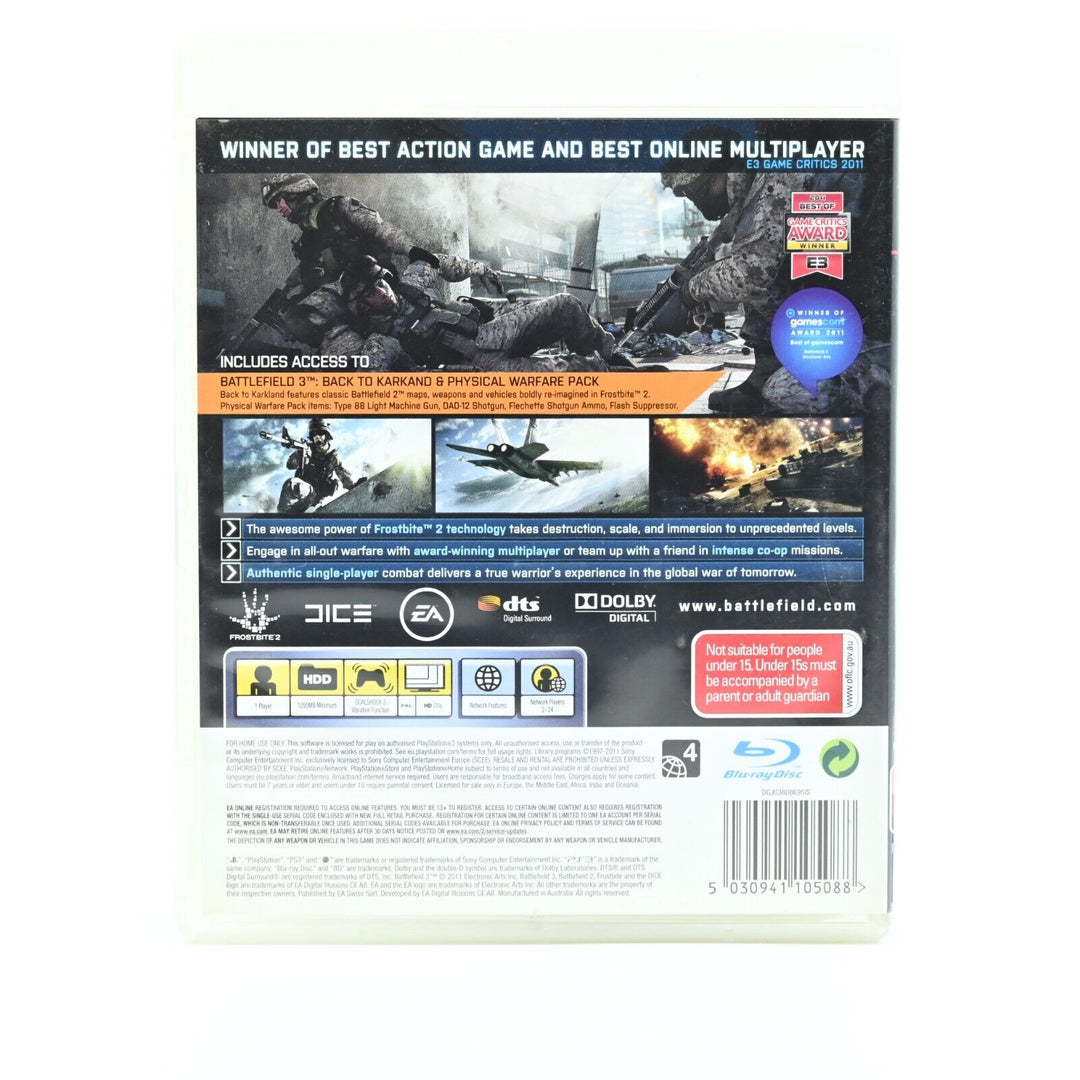 Battlefield 3 Physical Warfare Pack Edition - Sony Playstation 3 / PS3 Game