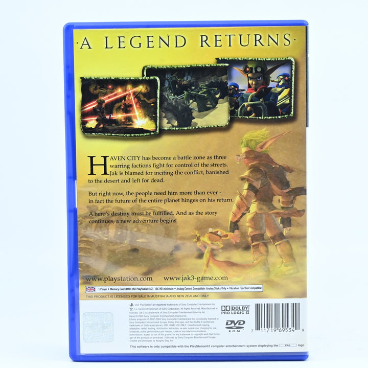 Jak 3 - Sony Playstation 2 / PS2 Game + Manual - PAL - MINT DISC!