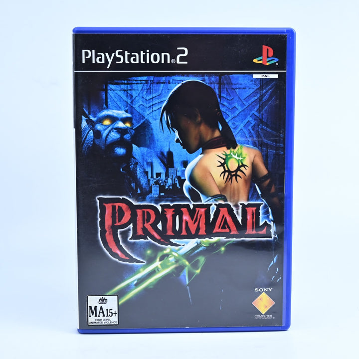 Primal - Sony Playstation 2 / PS2 Game - No Manual - PAL - NM DISC!