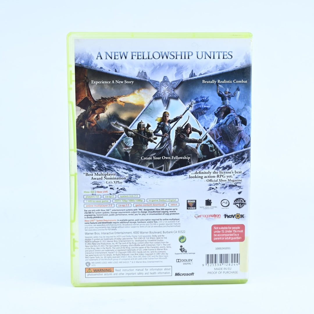 The Lord of the Rings: War in the North - Xbox 360 Game + Manual - PAL