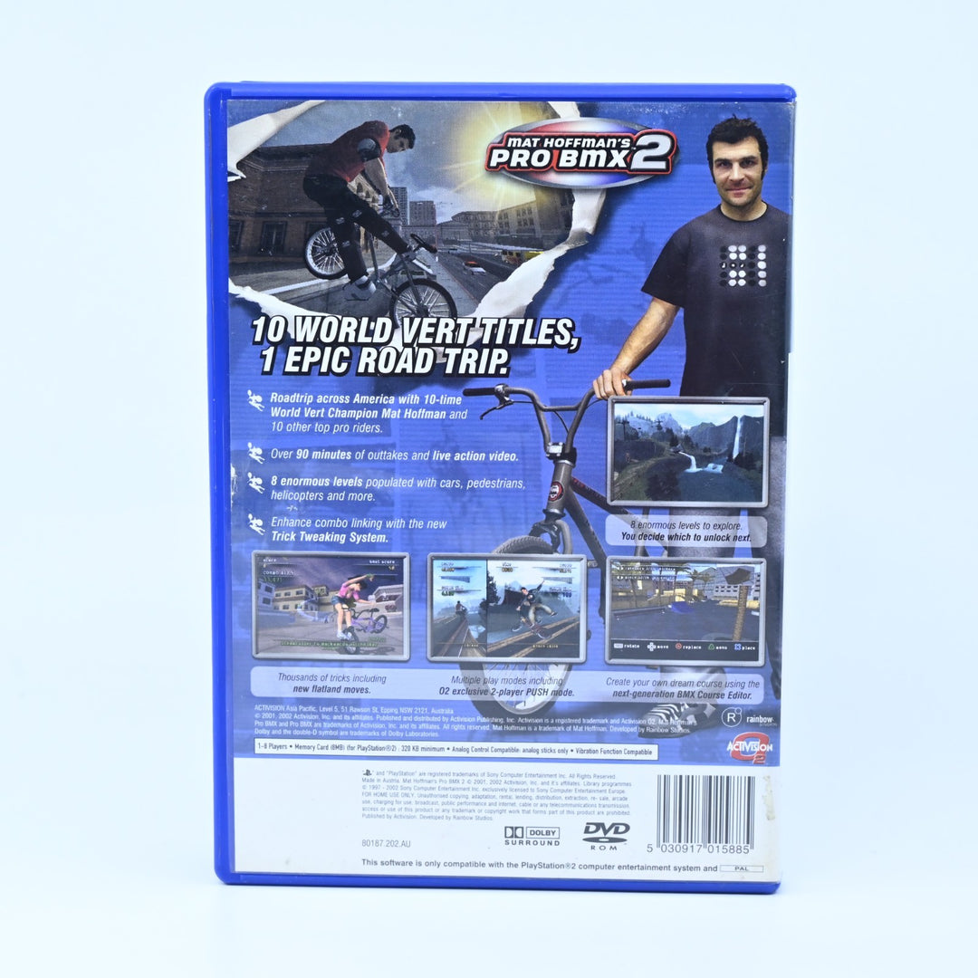 Mat Hoffman's Pro BMX 2  - Sony Playstation 2 / PS2 Game + Manual - PAL