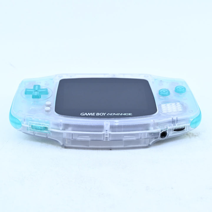 Clear Clear/Blue + IPS Screen - Nintendo Gameboy Advance Console - AGB-001