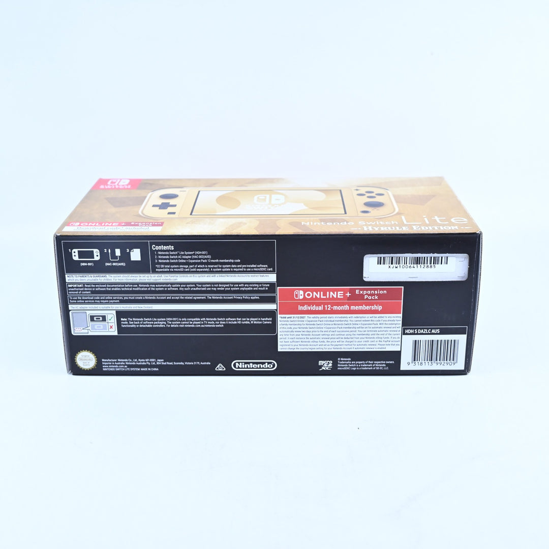 UNUSED! Hyrule Edition - HDH-001 - Nintendo Switch Lite Boxed Console