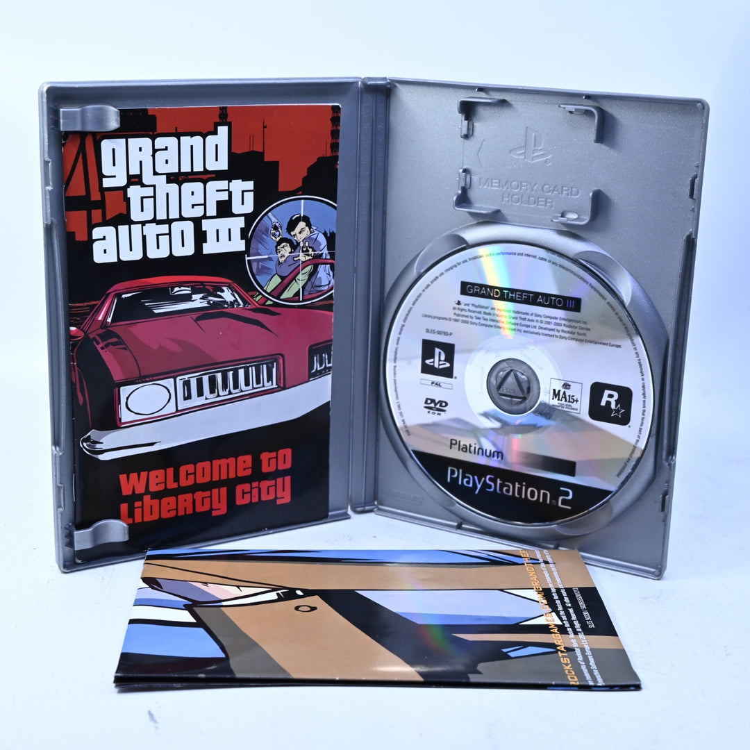 Grand Theft Auto III 3 - Sony Playstation 2 / PS2 Game + Manual + Map MINT DISC