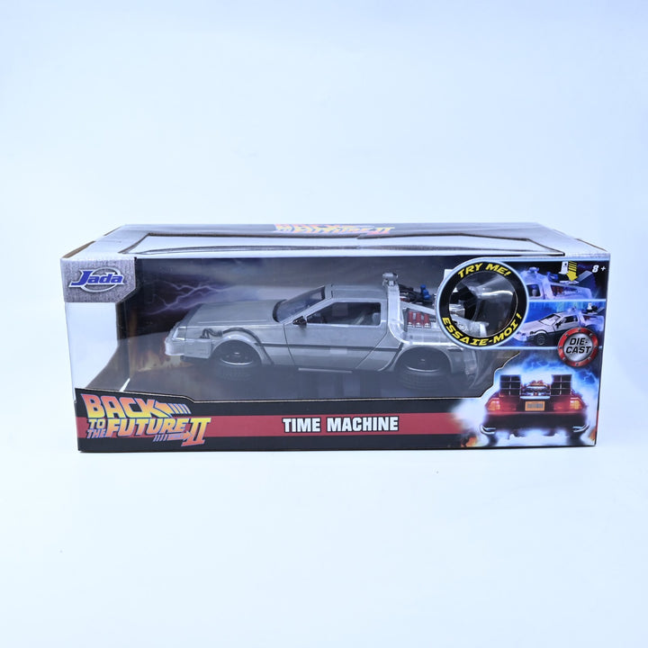 Jada 1:24 Back to the Future Part II 2 - Delorean Time Machine - Diecast Car