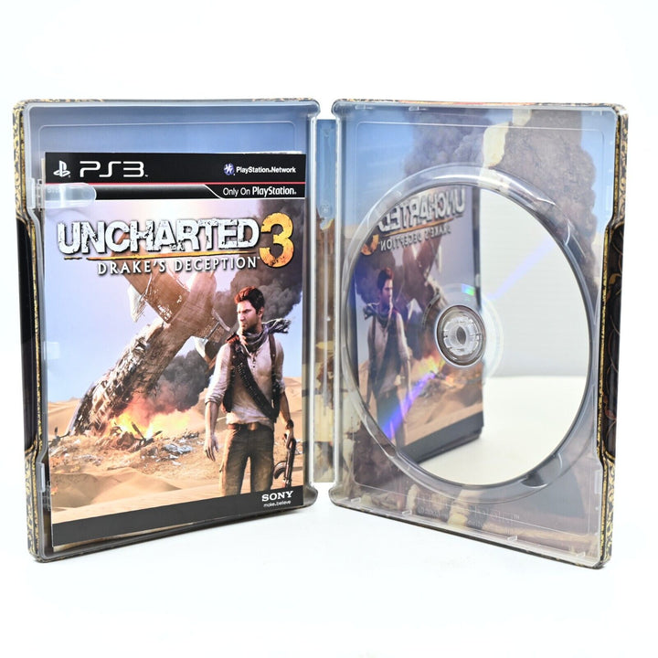 Uncharted 3: Drake's Deception Steelbook - Sony Playstation 3 + Manual