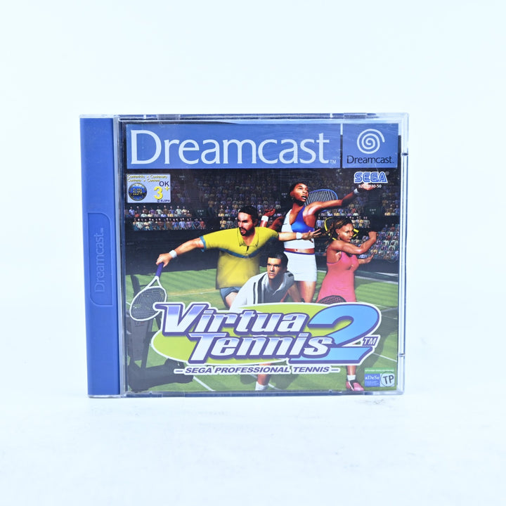 Virtua Tennis 2 - Sega Dreamcast Game + Manual - PAL - MINT DISC!
