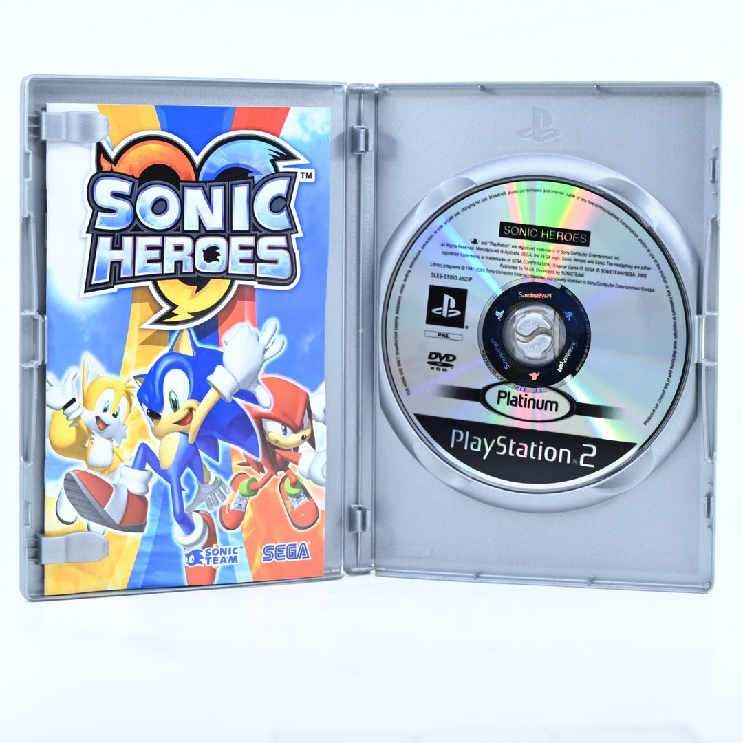 Sonic Heroes - Sony Playstation 2 / PS2 Game + Manual - PAL - MINT DISC!