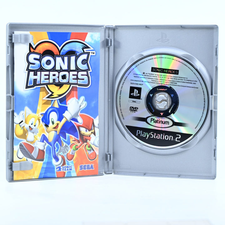 Sonic Heroes - Sony Playstation 2 / PS2 Game + Manual - PAL - MINT DISC!