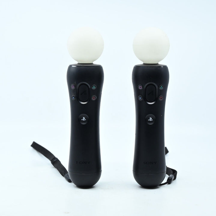 2x Playstation Move Motion Controllers - Sony Playstation 4 / PS4 Accessory