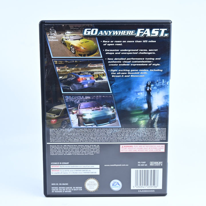 Need for Speed: Underground 2 - Nintendo Gamecube Game + Manual - PAL