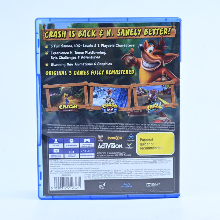 Crash Bandicoot: N Sane Trilogy - Sony Playstation 4 / PS4 Game - FREE POST!