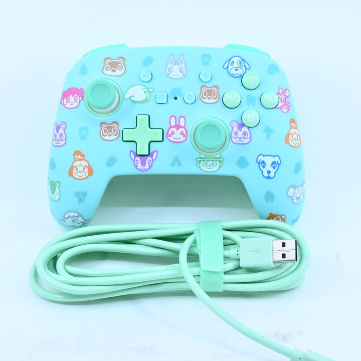 Animal Crossing - PowerA Enhanced Wired Controller - Nintendo Switch Accessory