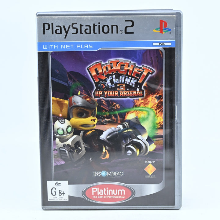 Ratchet & Clank 3: Up Your Arsenal - Sony Playstation 2 / PS2 Game + Manual