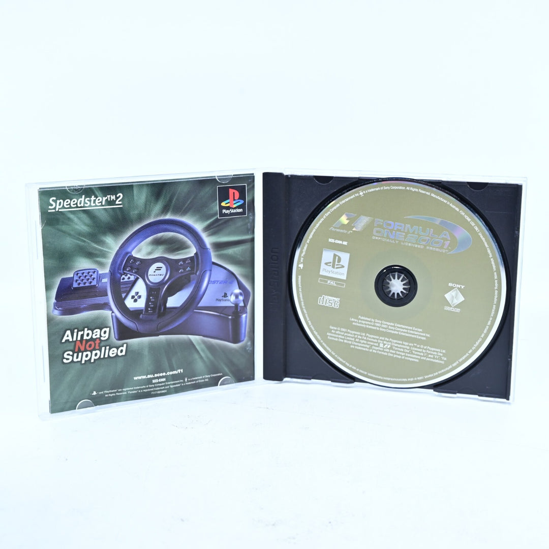 Formula One 2001 - Sony Playstation 1 / PS1 Game + Manual - PAL - MINT DISC!
