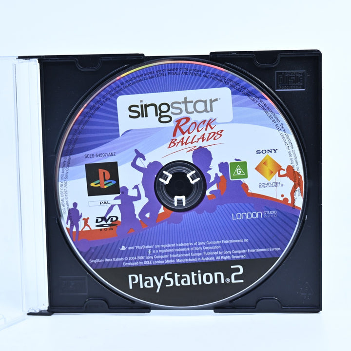 SingStar Rock Ballads - Sony Playstation 2 / PS2 Game - Disc Only - PAL