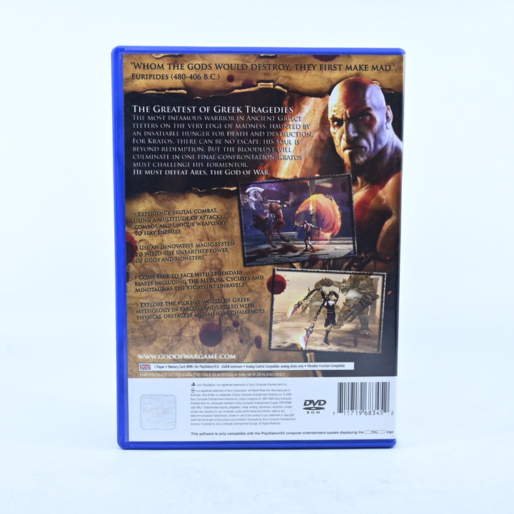 God of War - Sony Playstation 2 / PS2 Game + Manual - PAL - MINT DISC!