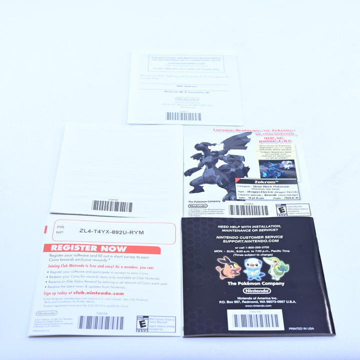 Pokemon Black Version - Nintendo DS Game - REGION FREE + Manual - FREE POST!