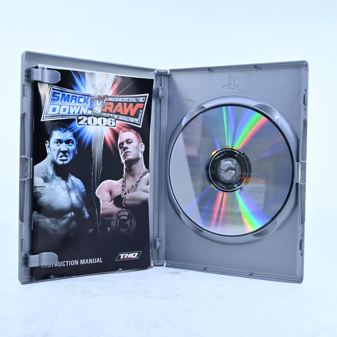 WWE SmackDown! Vs. Raw 2006 - Sony Playstation 2 / PS2 Game + Manual – PAL