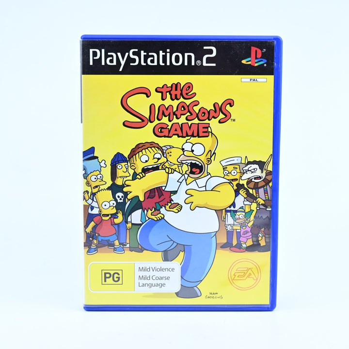 The Simpsons Game - Sony Playstation 2 / PS2 Game + Manual - PAL - MINT DISC!