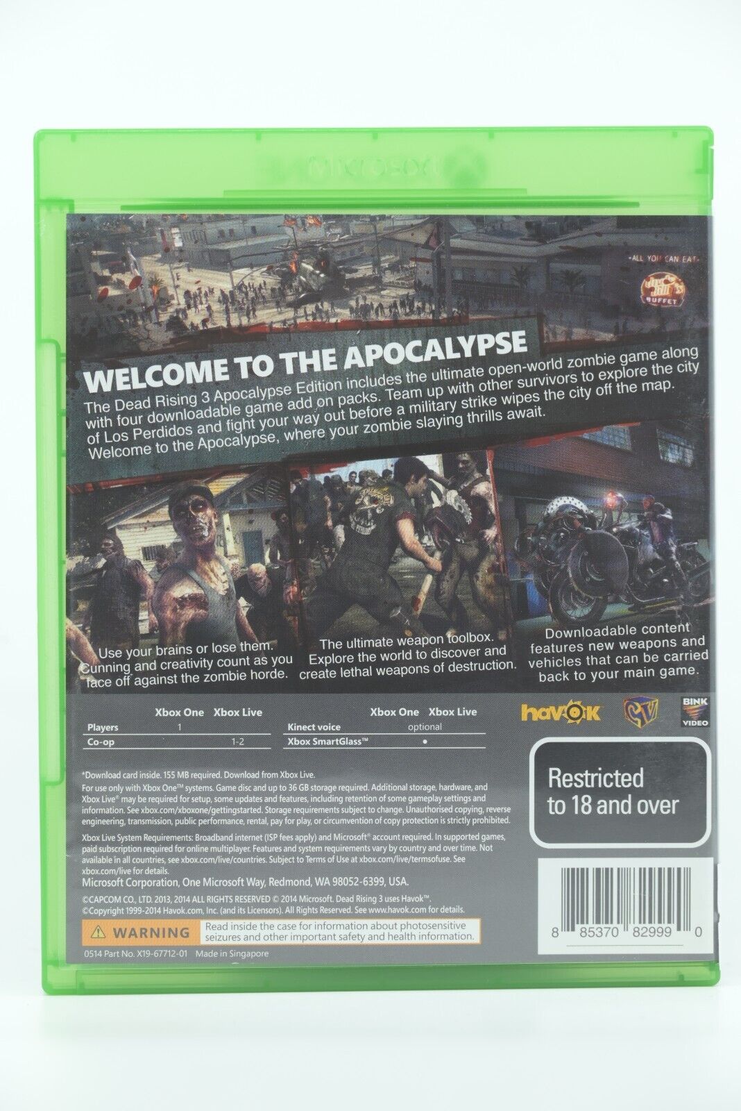 Dead Rising 3: Apocalypse Edition - Xbox One Game - PAL - FREE POST!