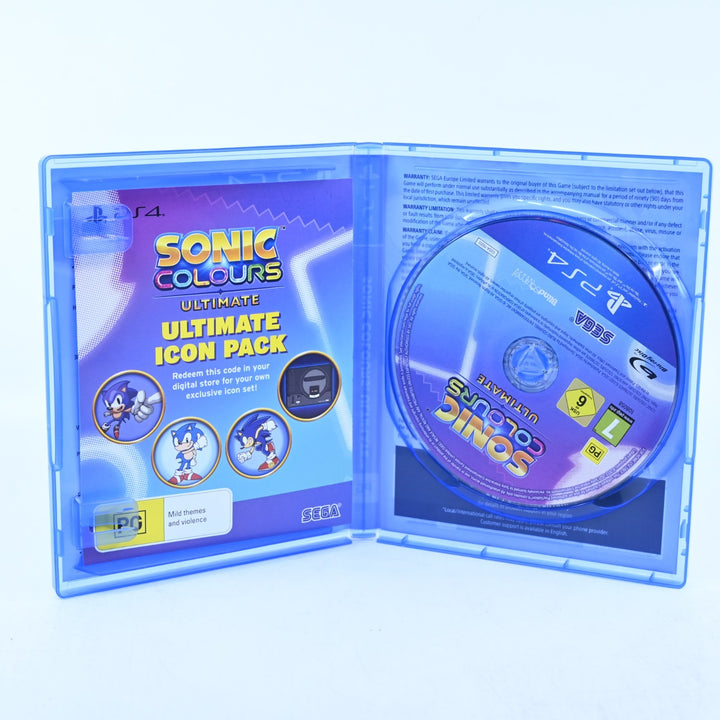 Sonic Colours Ultimate - Sony Playstation 4 / PS4 Game + Keyring - MINT DISC!