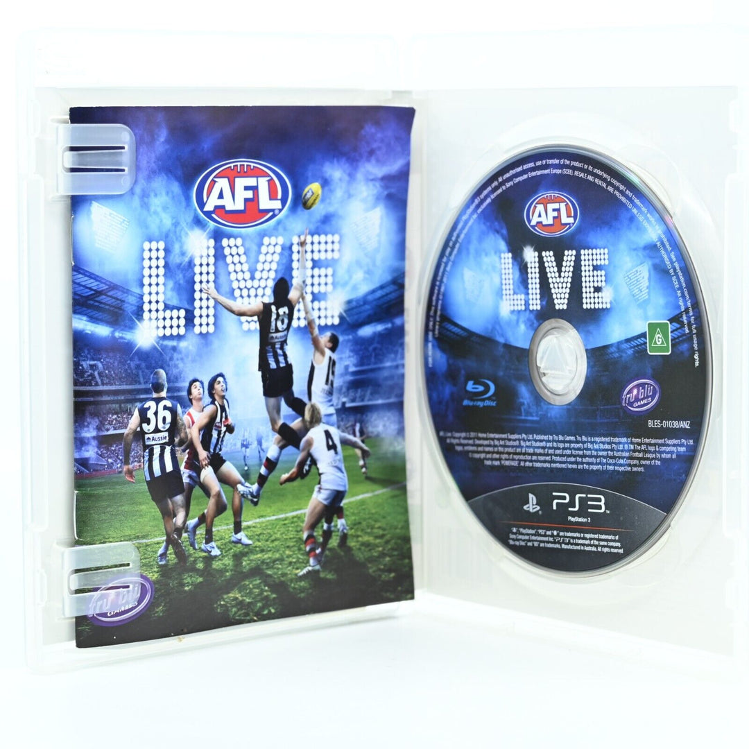 AFL Live - Sony Playstation 3 / PS3 Game - MINT DISC!