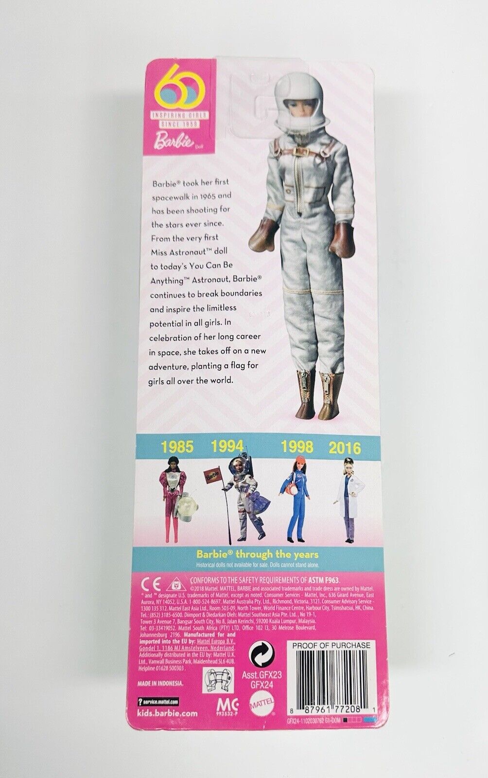 2019 Barbie 60th Anniversary - Astronaut You Can Be Anything - SEALED! #1