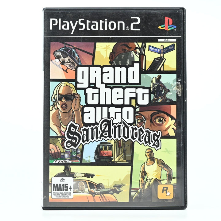 Grand Theft Auto: San Andreas - Sony Playstation 2 / PS2 Game - PAL - FREE POST!