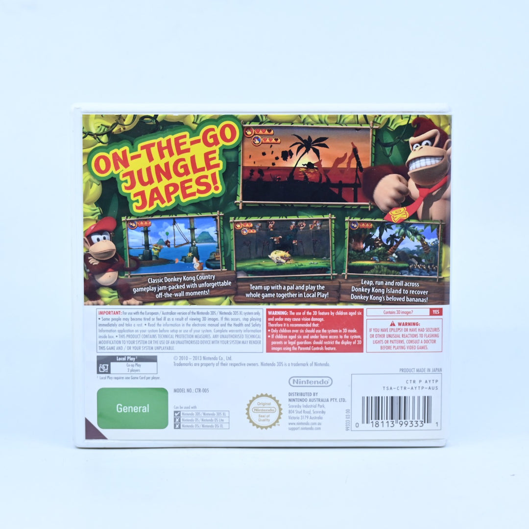 Donkey Kong Country Returns 3D - Nintendo 3DS Game - PAL - FREE POST!