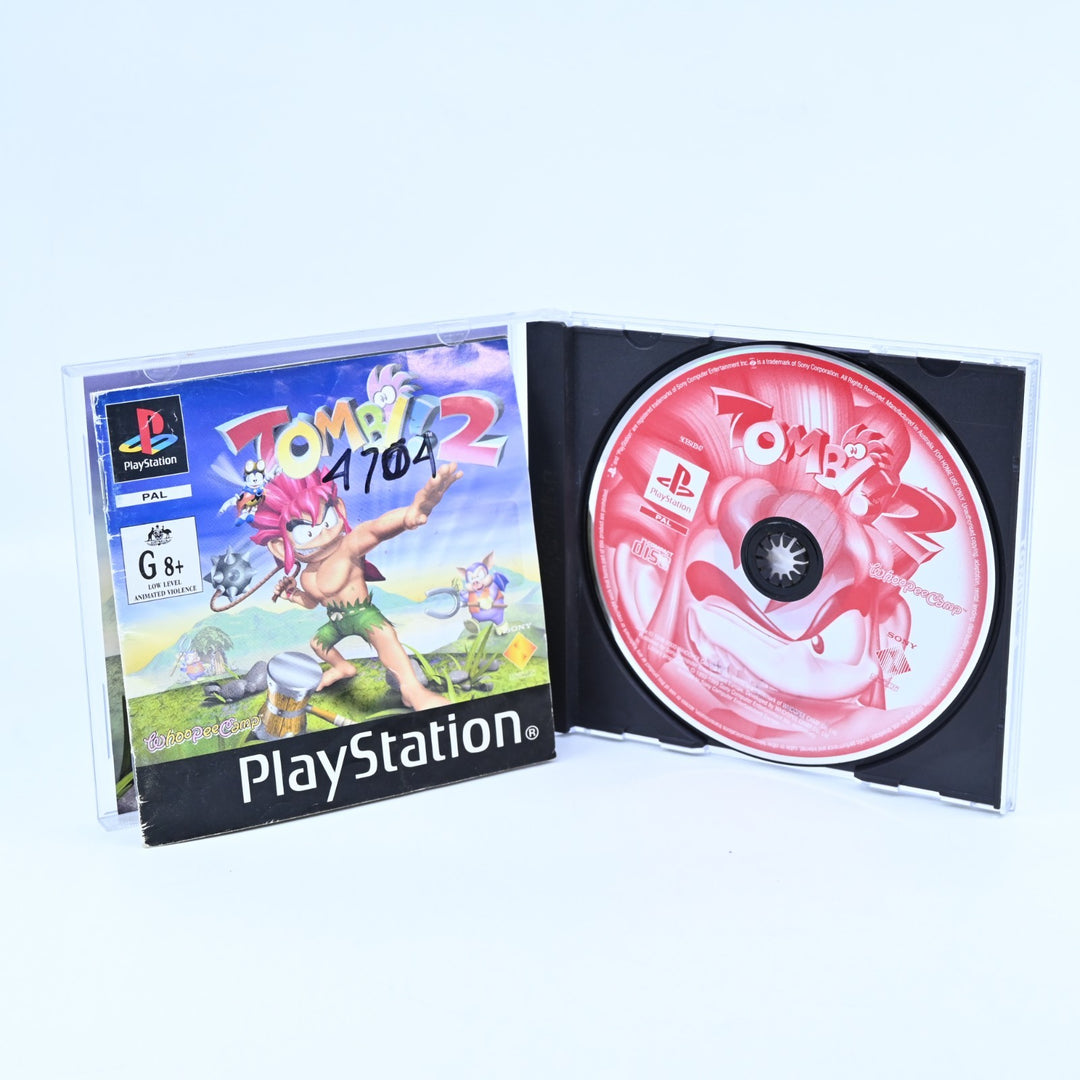 Tombi! 2 - Sony Playstation 1 / PS1 Game + Manual - PAL - MINT DISC!