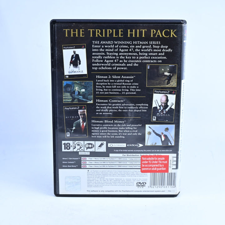Hitman: The Triple Hit Pack - PS2 Game + Manual - PAL - MINT DISC!