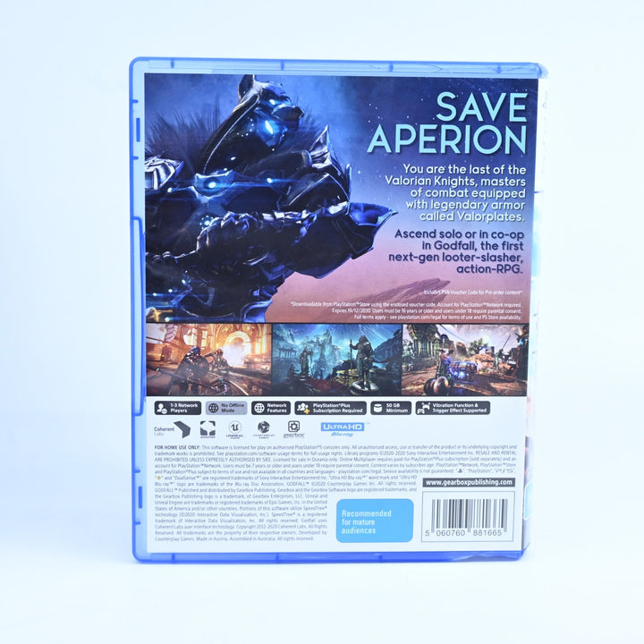 Godfall - Sony Playstation 5 / PS5 Game - FREE POST!