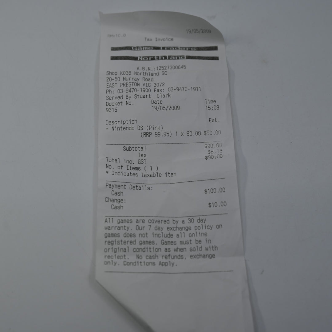 Mystic Pink Nintendo DS Boxed Console - AUS PAL - FREE POST!