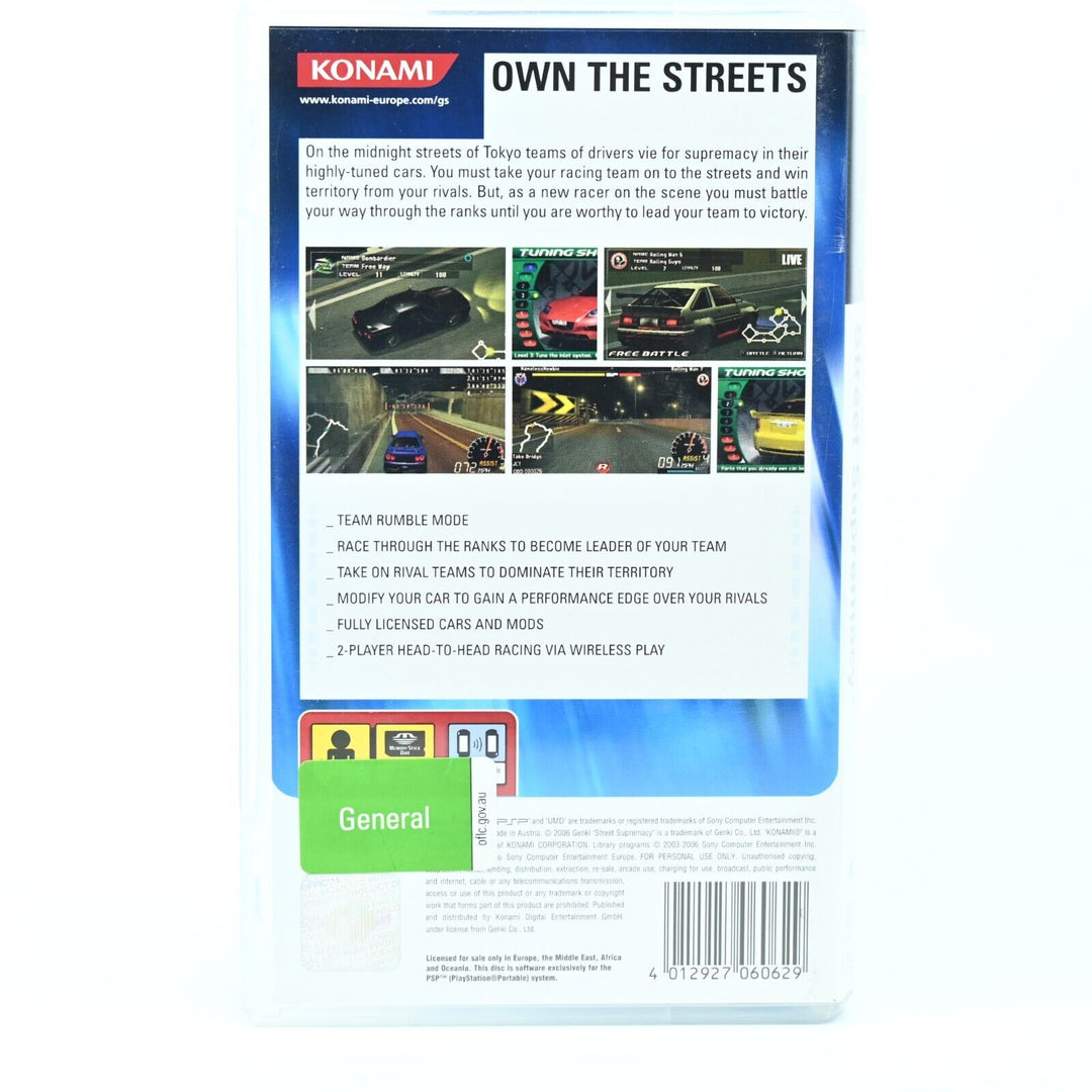 Street Supremacy - Sony PSP Game + Manual - FREE POST!