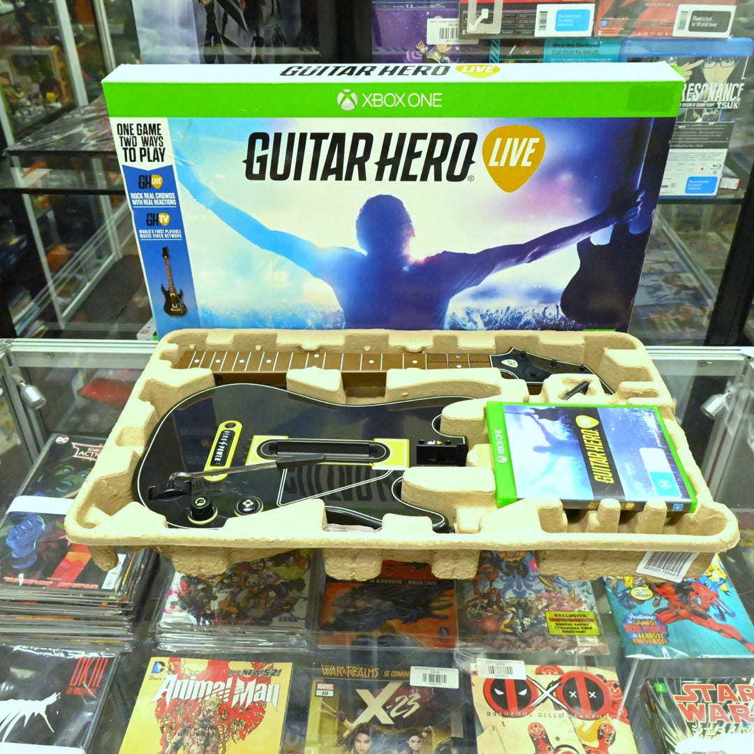 Guitar Hero Live - Xbox One Game Boxed + Guitar Dongle - PAL - FREE POST!