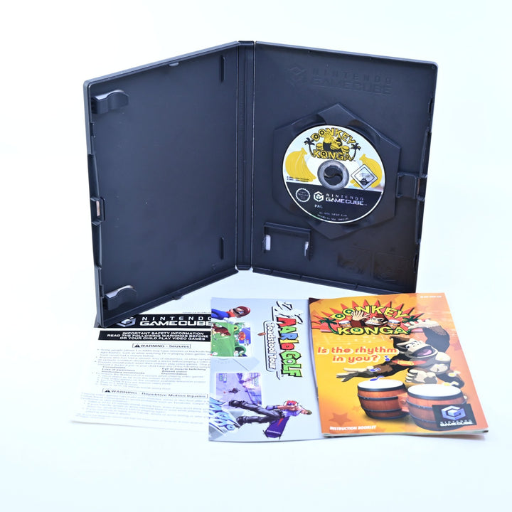 Donkey Konga - Boxed with Bongos - Nintendo Gamecube Game + Manual - PAL
