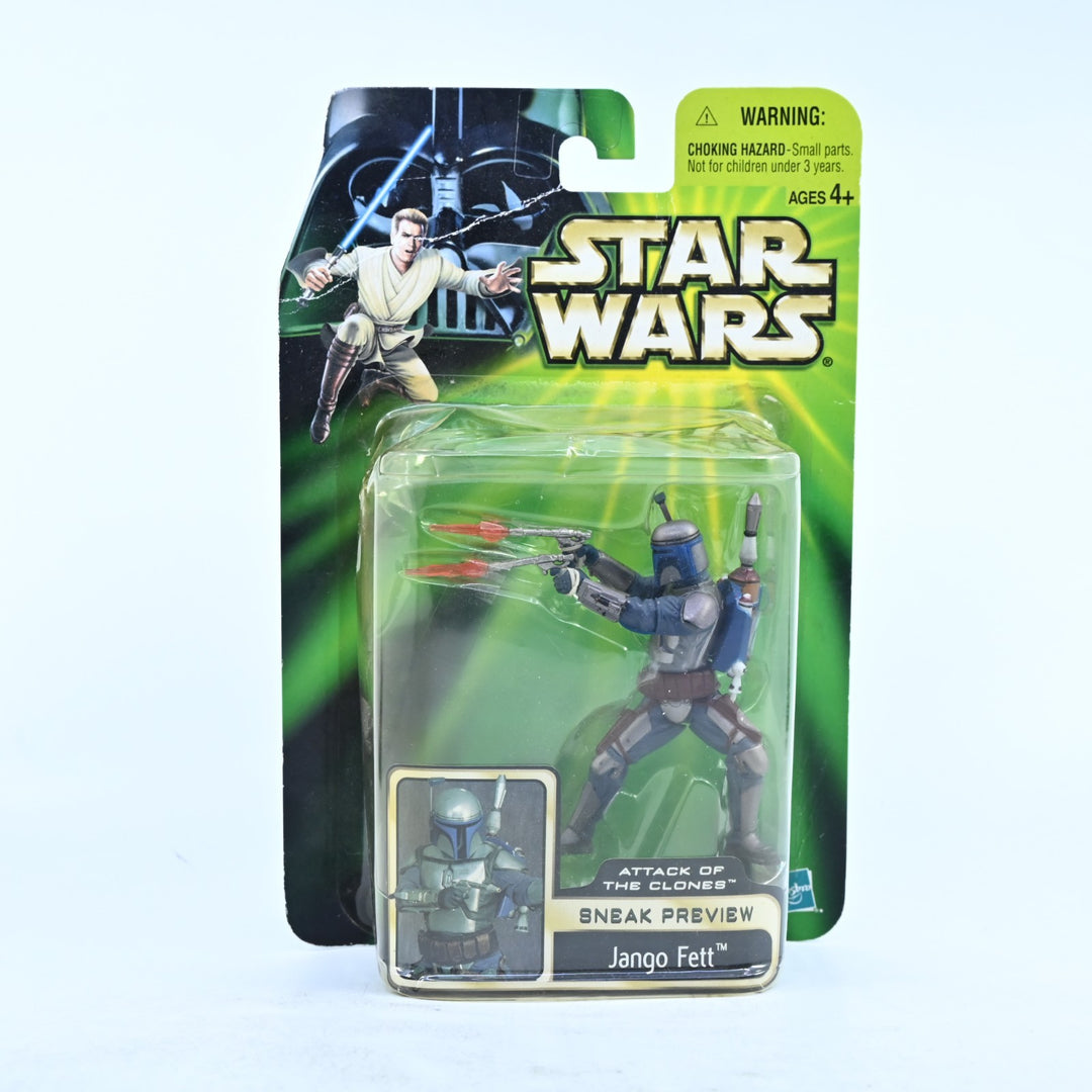 SEALED! Jango Fett - Star Wars: Attack of the Clones Sneak Preview Action Figure