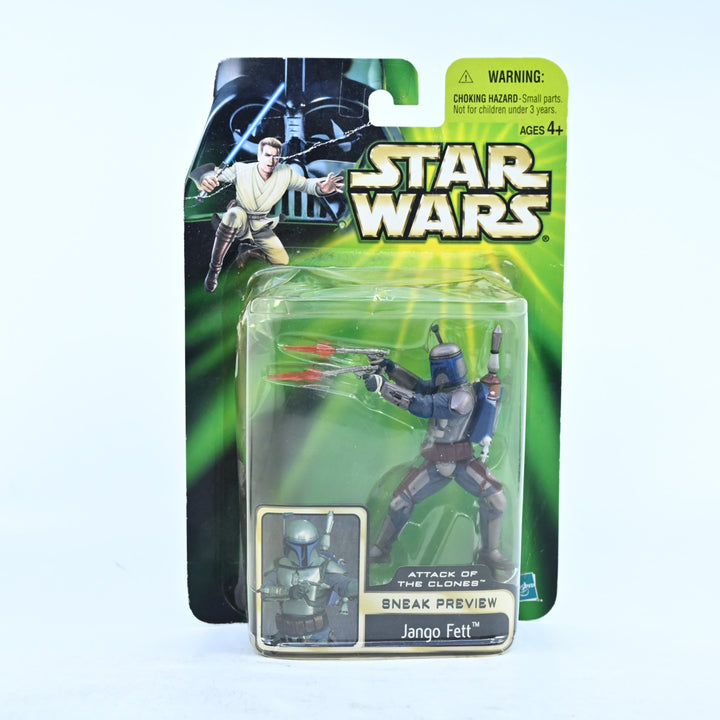 SEALED! Jango Fett - Star Wars: Attack of the Clones Sneak Preview Action Figure