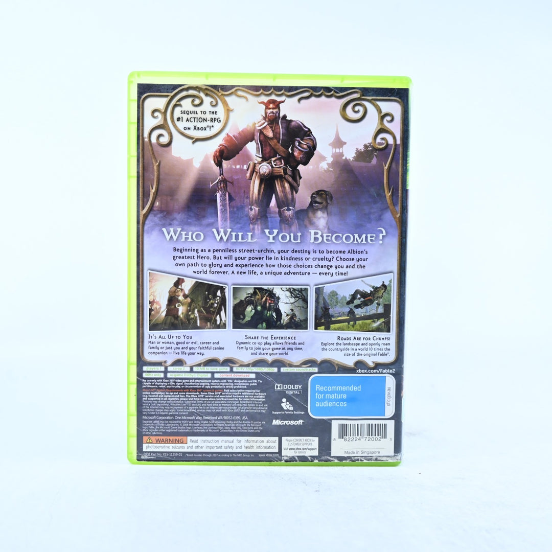 Fable II - Xbox 360 Game + Manual - PAL - MINT DISC!