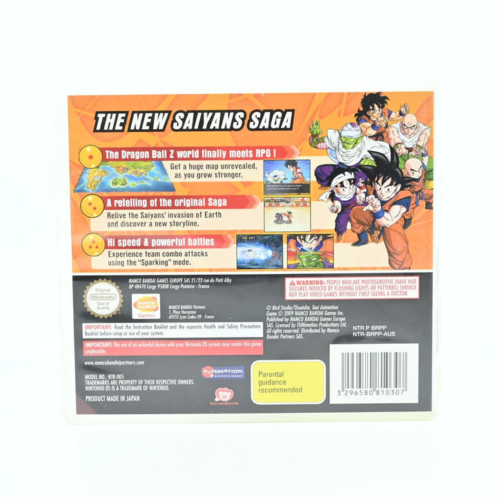 Dragon Ball Z: Attack of the Saiyans - Nintendo DS Game - No Manual - PAL