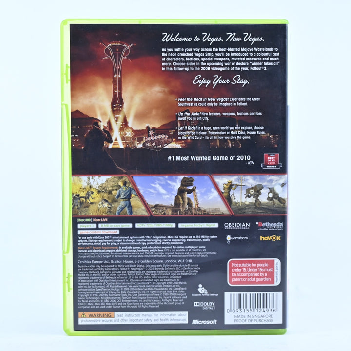 Fallout: New Vegas - Collector's Edition + Slip - Xbox 360 Game + Manual - PAL