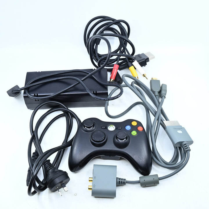 Black Slim - Kinect Ready - Xbox 360 Boxed Console - PAL - FREE POST!