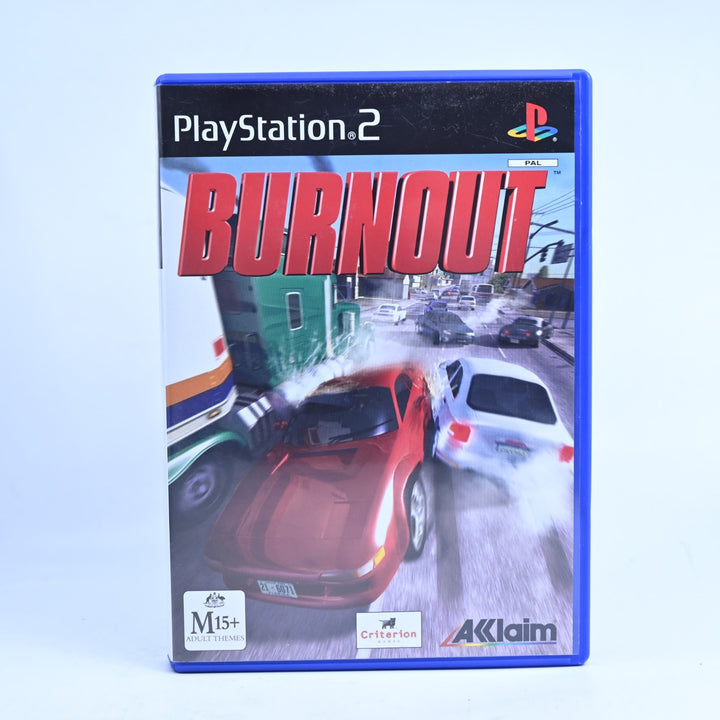 Burnout - Sony Playstation 2 / PS2 Game + Manual - PAL - MINT DISC!
