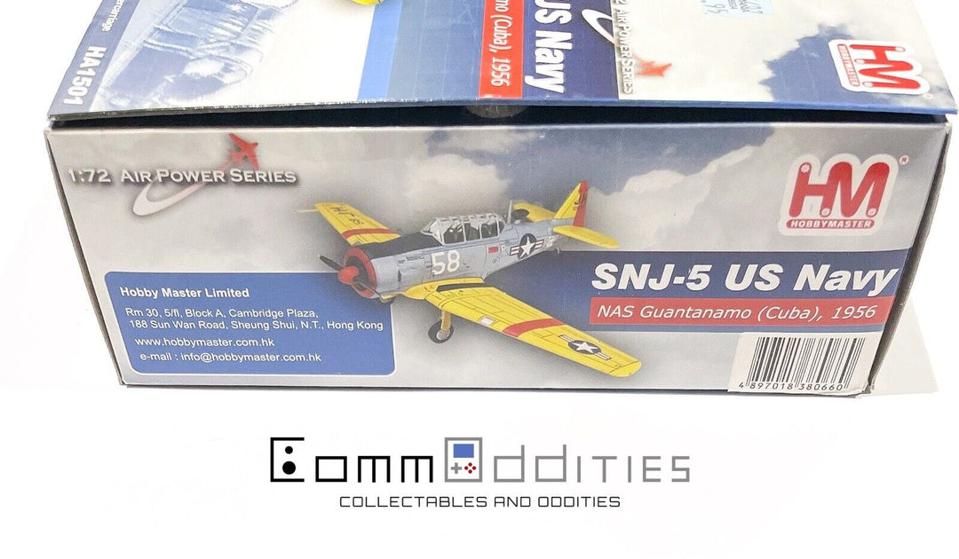 Hobbymaster HA1501 1:72 SNJ-5 US Navy NAS Guantanamo (Cuba) 1956 VGC Plane