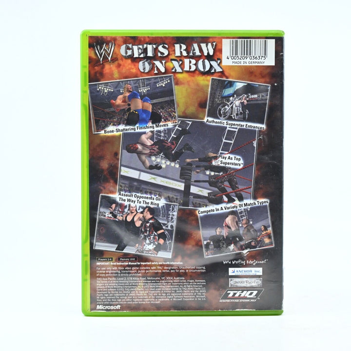 WWF Raw - Original Xbox Game + Manual - PAL - MINT DISC!